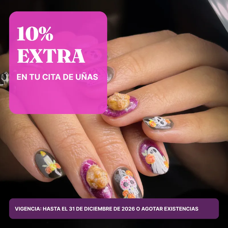 10% extra en tu cita de uñas en Mynailzone