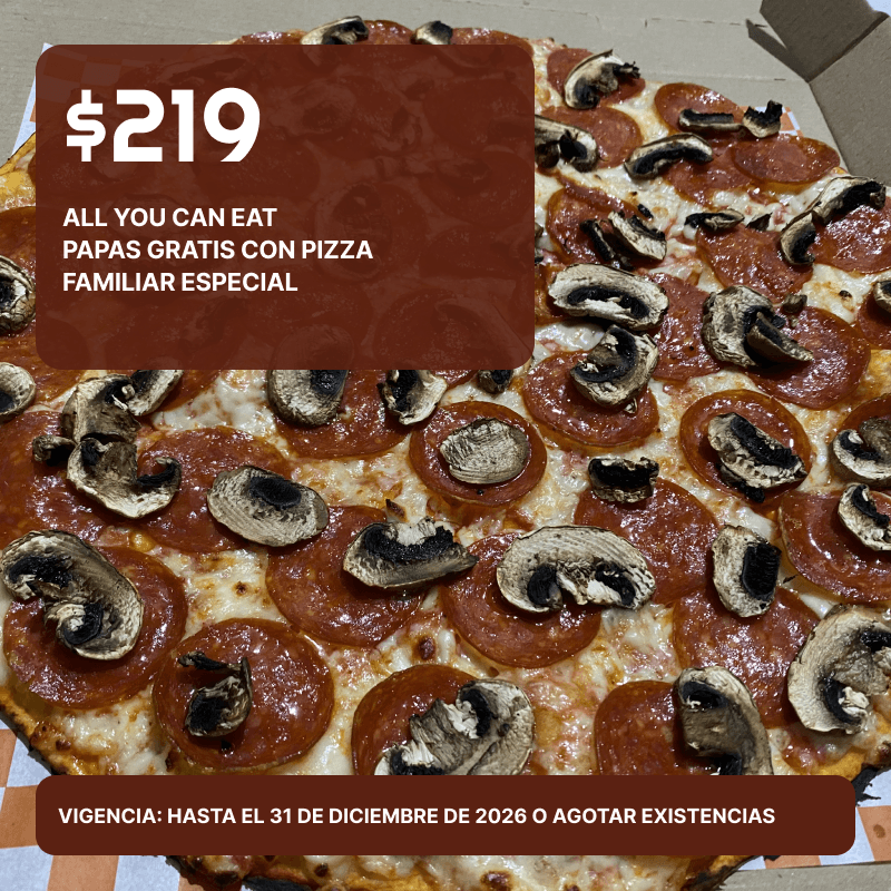 All You Can Eat por $219 y papas gratis en UDK Prime