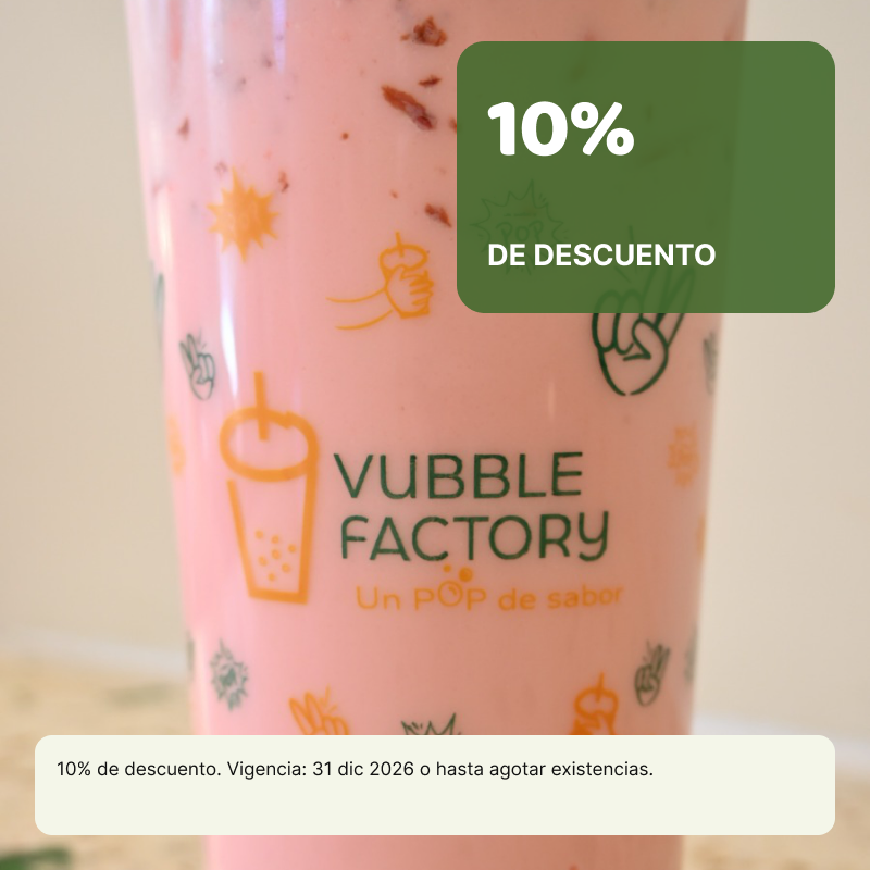 10% de descuento en Vubble Factory image