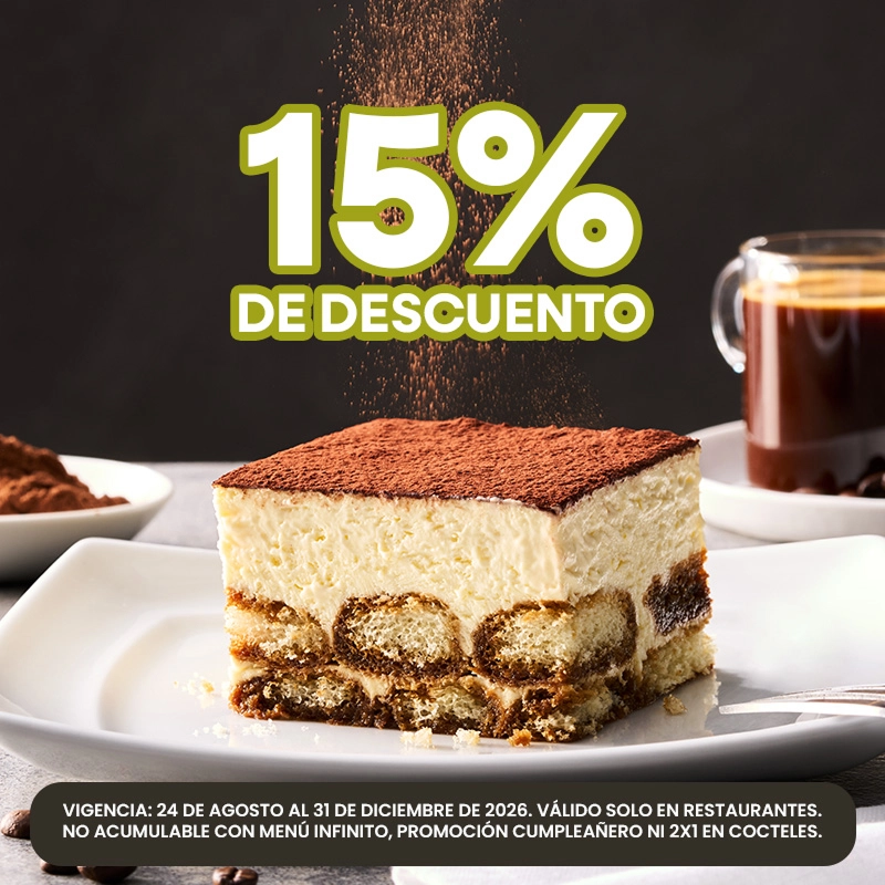 15% DE DESCUENTO EN OLIVE GARDEN image