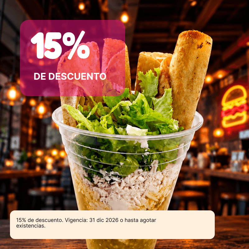 15% de descuento en Snack&Bar Bichos image