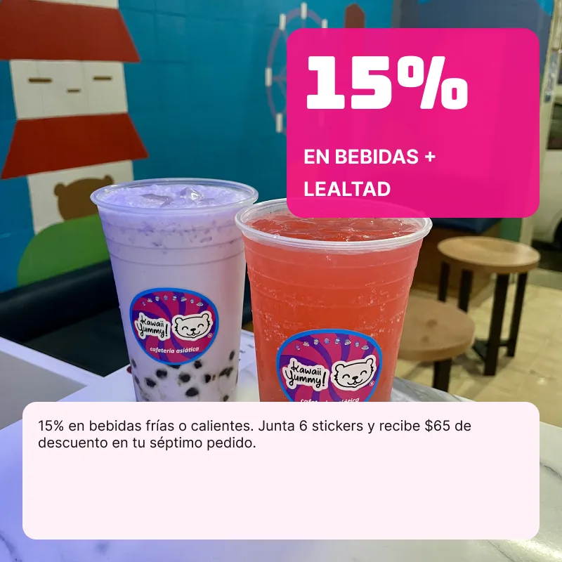 15% en bebidas y programa de lealtad en Kawaii Yummy image
