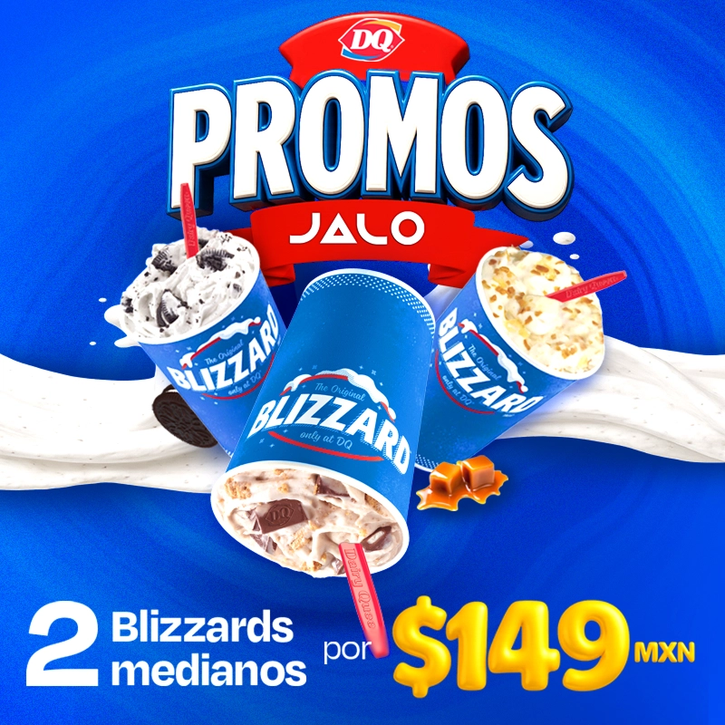 ¡2 Blizzards medianos por solo $149!